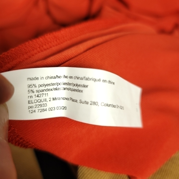 **HOST PICK**NWT ELOQUII Long-Sleeve Maxi Wrap Dress Faux French Cuff Tangerine - Picture 4 of 6